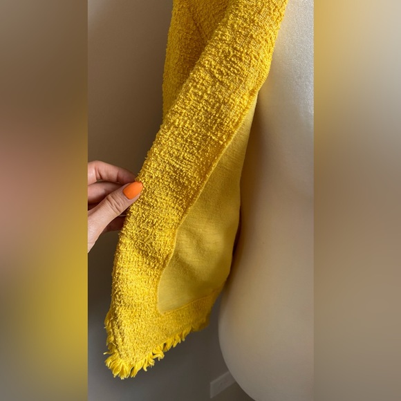 Express Small Formal Office Yellow Cardigan Top Summer‎ Spring Fall - Picture 6 of 6